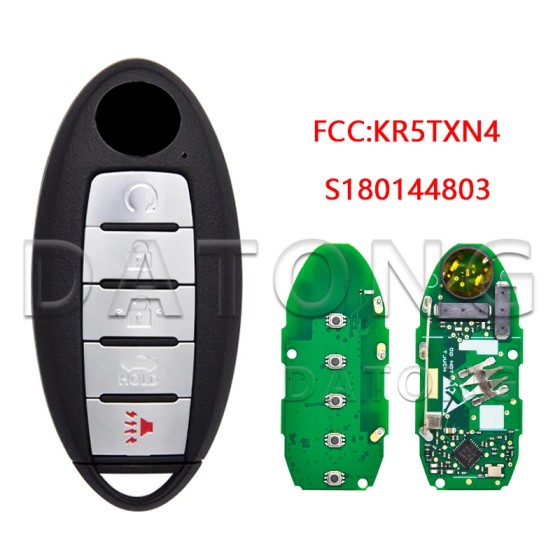 2019-2023 Nissan Altima Sentra / 5-Button Smart Key / PN: 285E3-6CA6A / S180144803 /KR5TXN4 (AFTERMARKET)